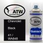 Preview: Chevrolet, Black, 41 / WA848: 400ml Sprühdose, von ATW Autoteile West.